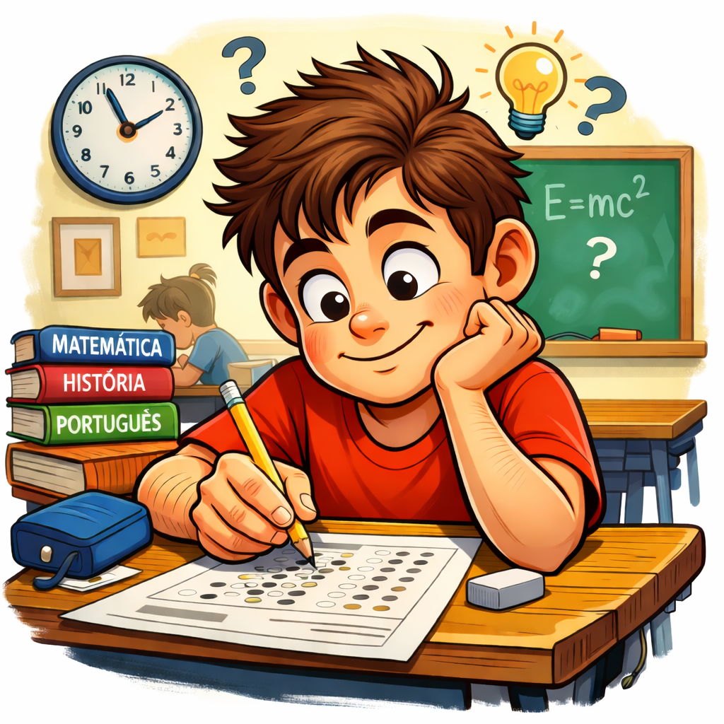 Aluno realizando prova 1